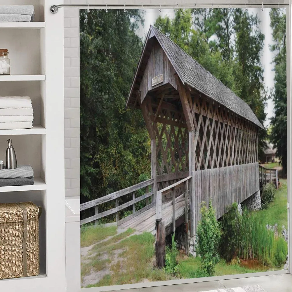 Old Wooden Bridge Print — Detail 4