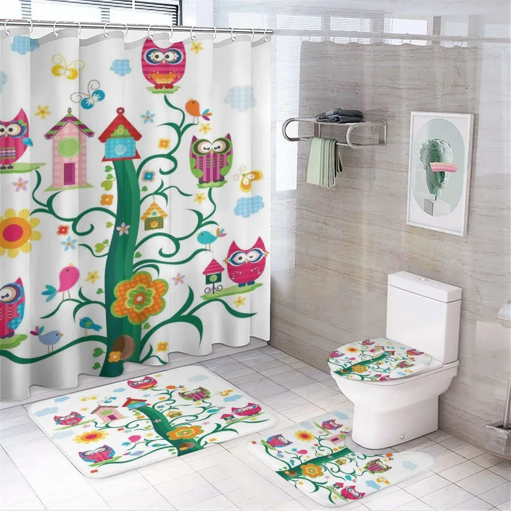 Owls on Tree with Dots — Your design