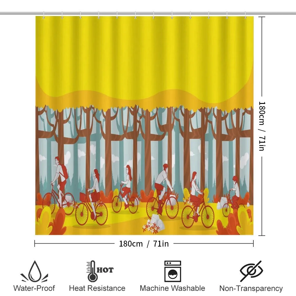 Riding Bicycles in Woodland — Detail 2