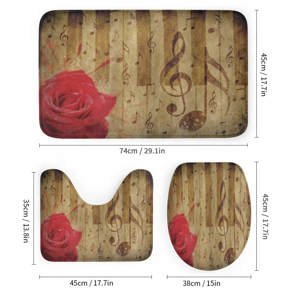 Romantic Rose Musical Notes — Detail 1