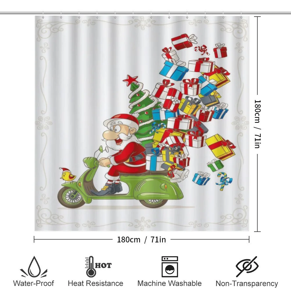Santa on Motorbike — Detail 2
