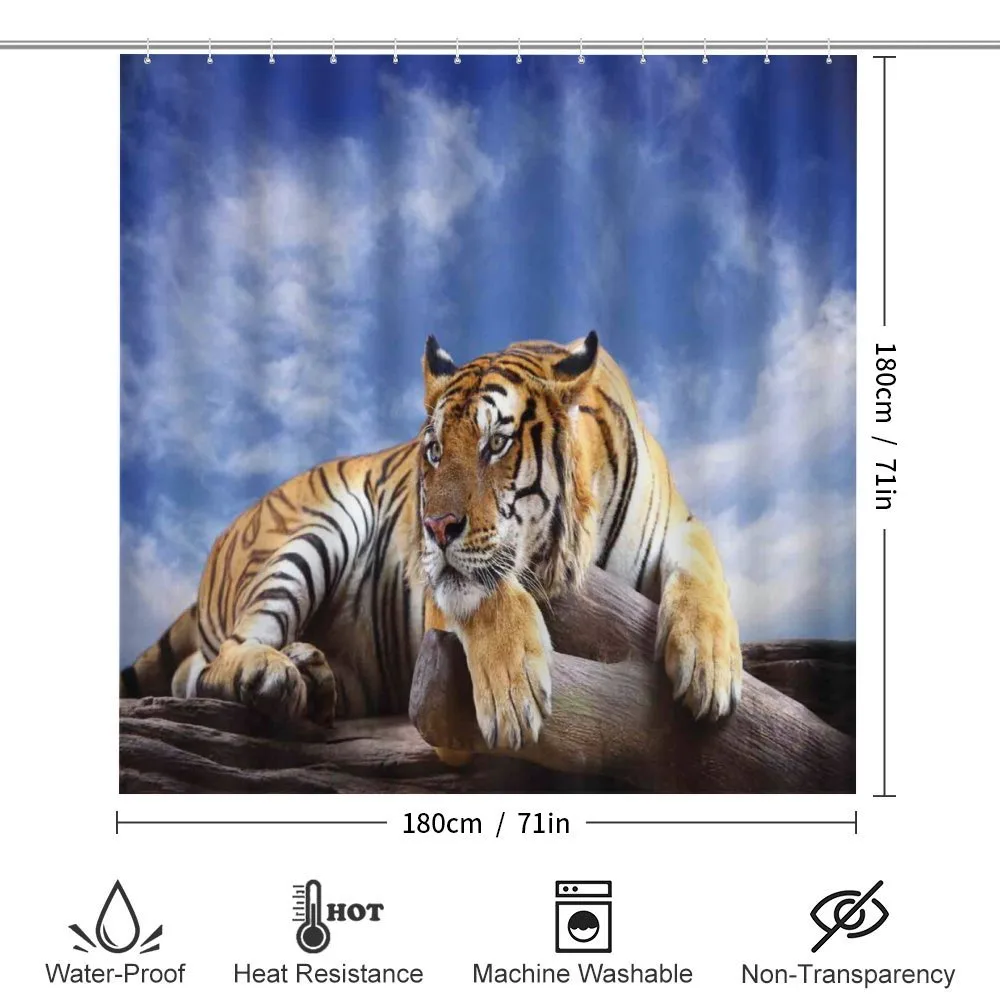 Tiger on Wood Wildlife — Detail 2
