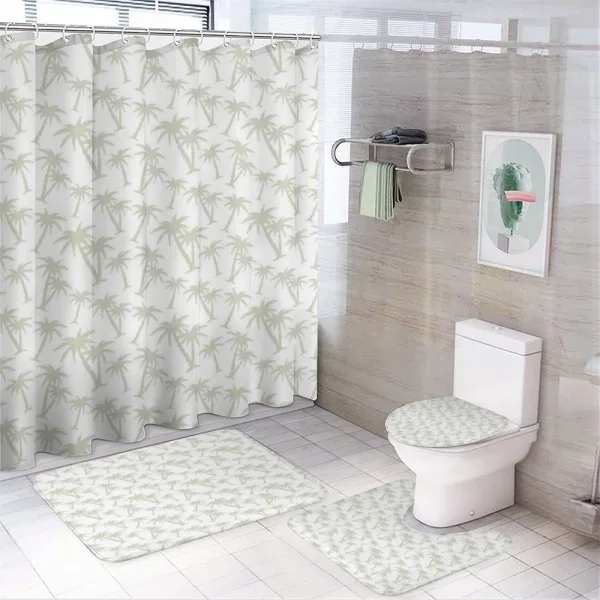 Tropic Coconut Palms on a shower curtain