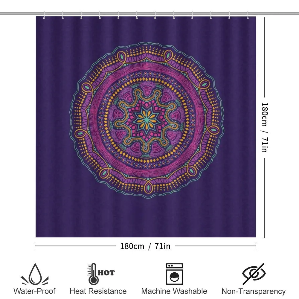 Boho Hippie Mandala Purple — Detail 2