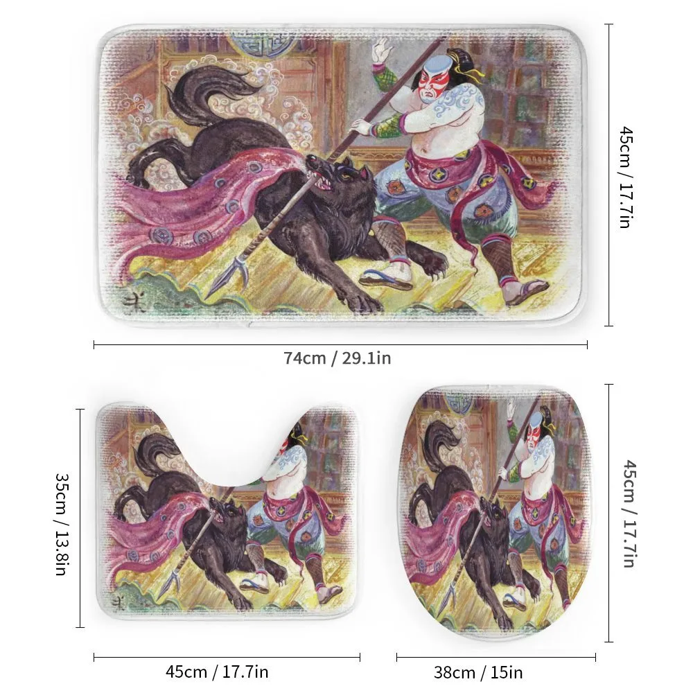Brave Samurai and Wolf — Detail 1