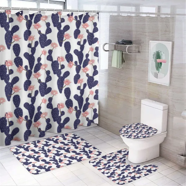 Cactus Garden on a shower curtain