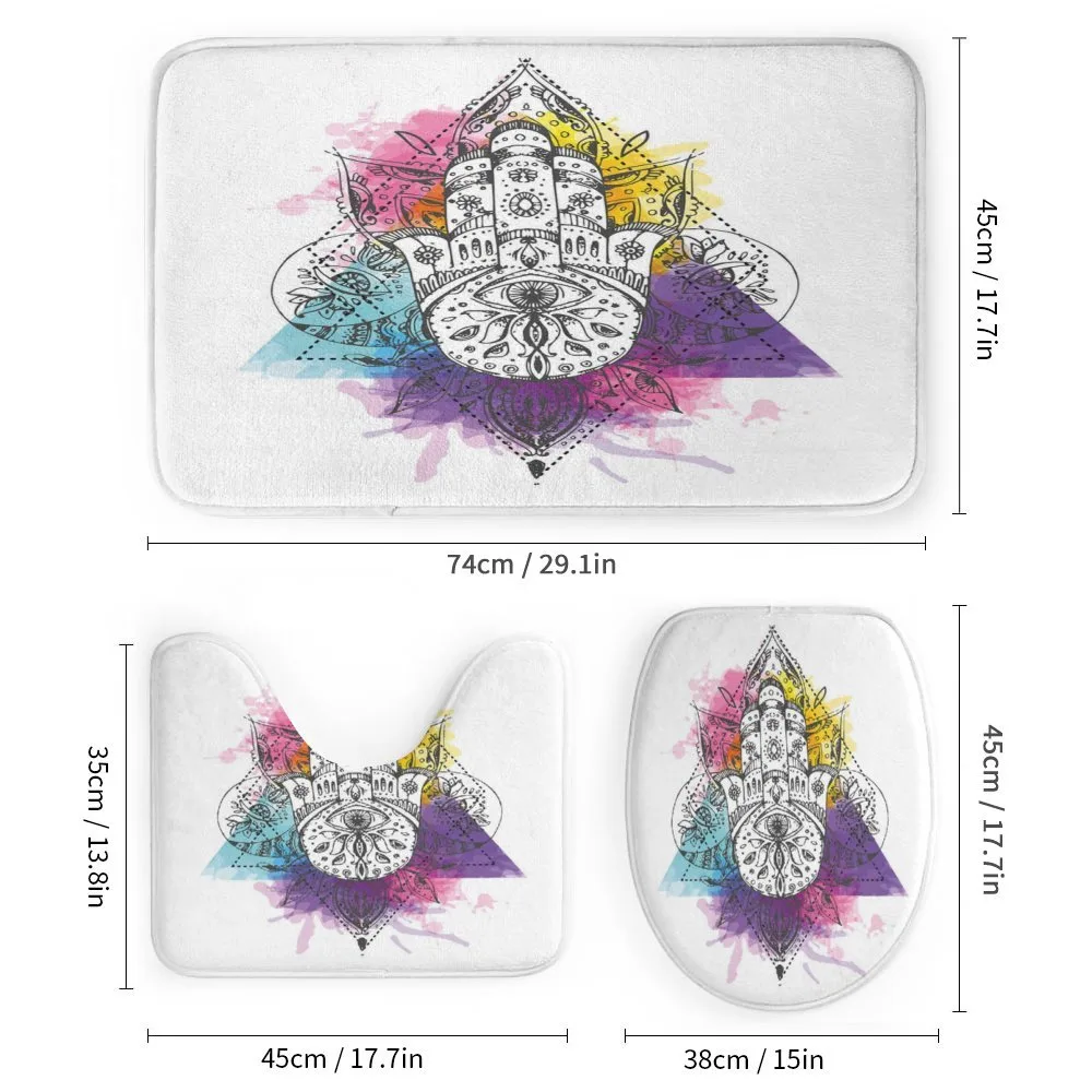 Hamsa Triangle Art — Detail 1