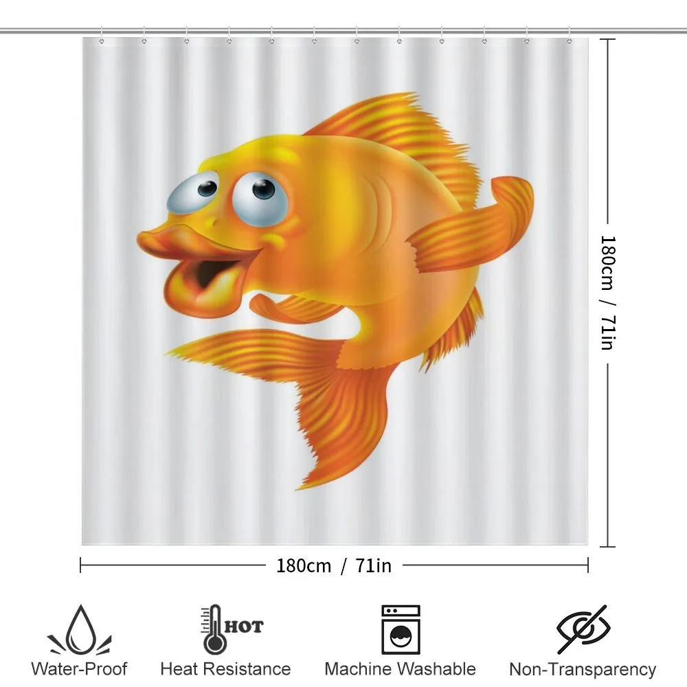 Happy Playful Goldfish — Detail 2