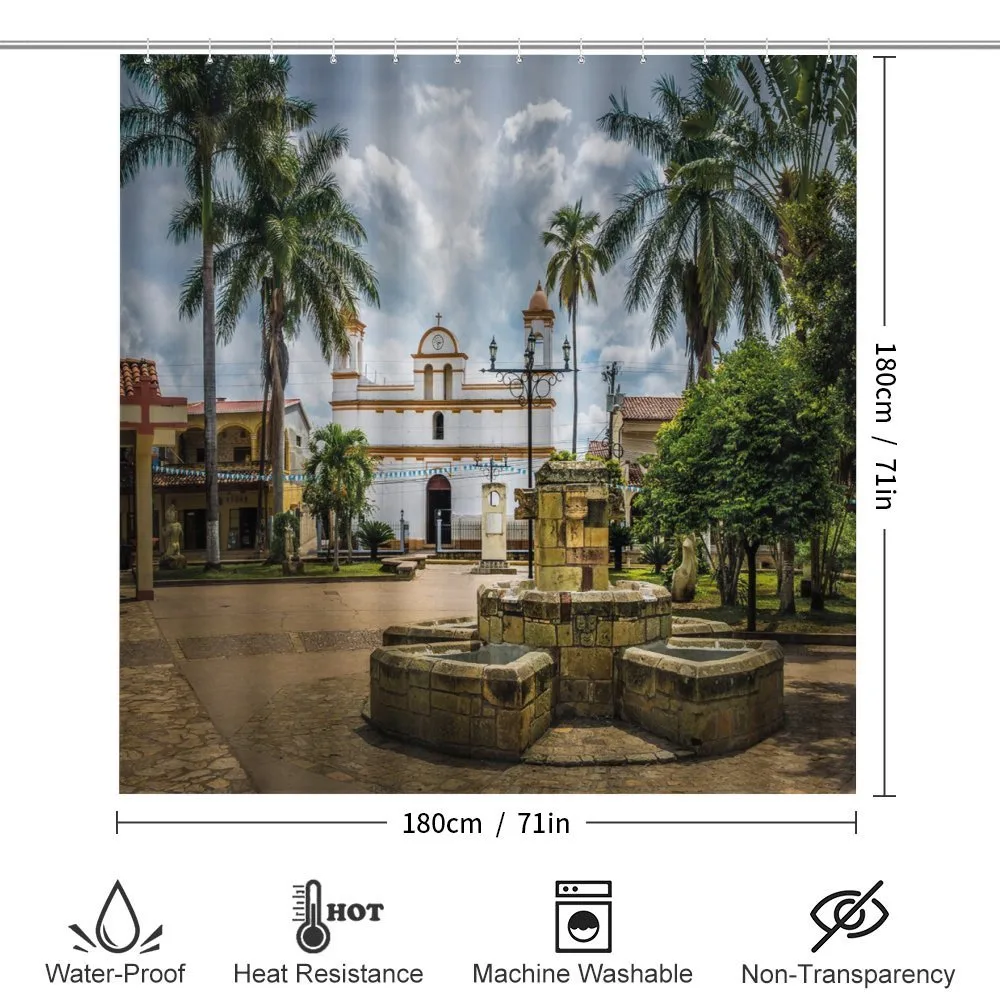 Mayan Town with Palms — Detail 2