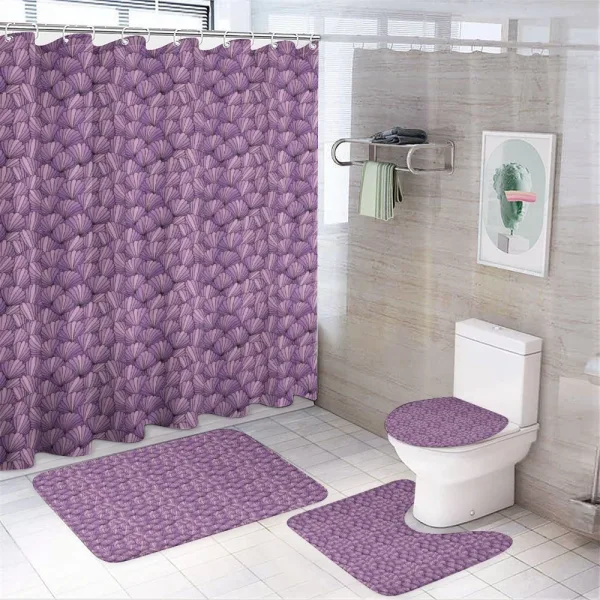Ornamental Seashells on a shower curtain