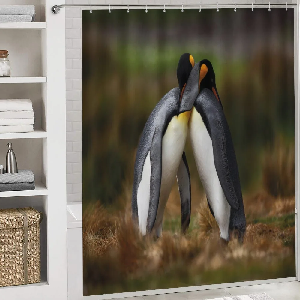 Penguin Couple Cuddling — Detail 4