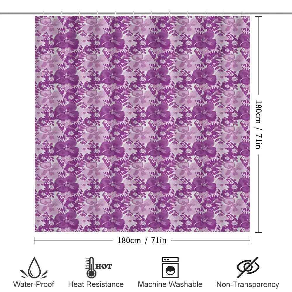 Purple Tones Floral Pattern — Detail 2