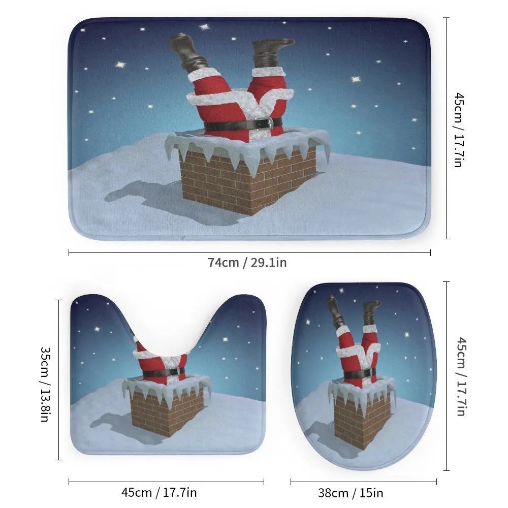Santa Stuck in Chimney — Detail 1