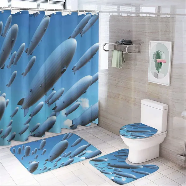 Sky Aviation Flight on a shower curtain