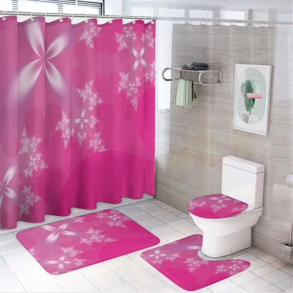 Vibrant Floral Modern on a shower curtain