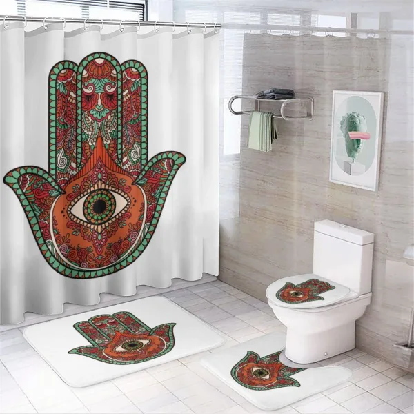 Vintage Boho Colorful on a shower curtain