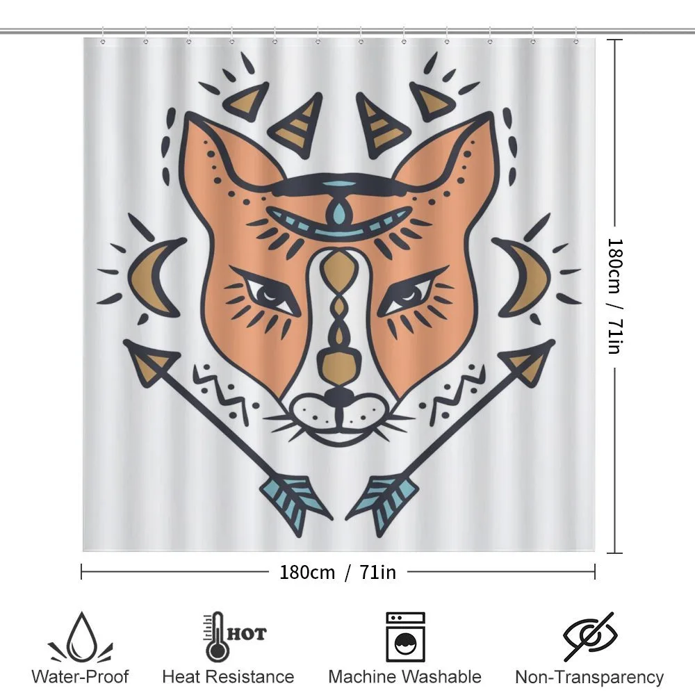 Boho Animal Head with Arrows — Detail 2