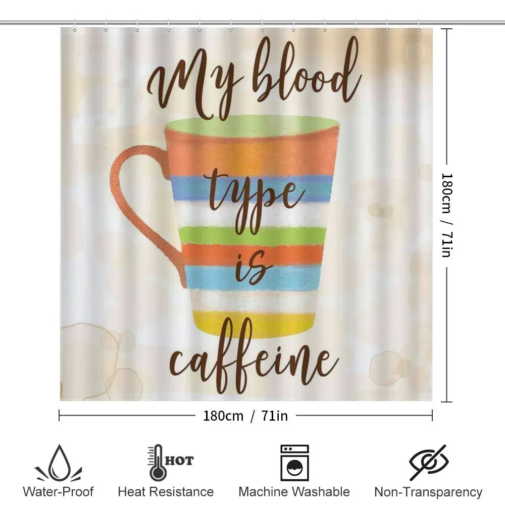 Caffeine Words Retro Mug — Detail 2