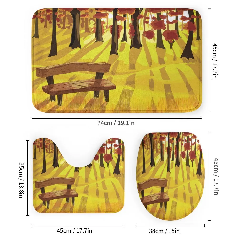 Cartoon Tree and Bench — Detail 1