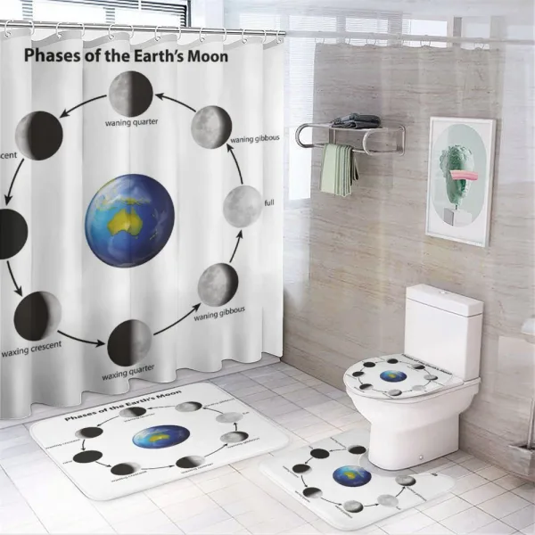 Celestial Rotation on a shower curtain
