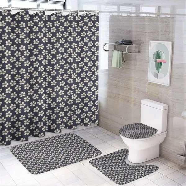Cherry Flower Bloom on a shower curtain