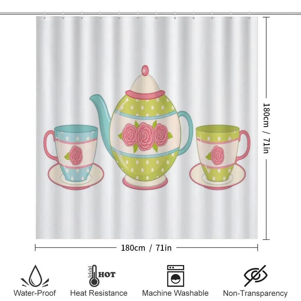 Classic Porcelain Floral Teapot — Detail 2