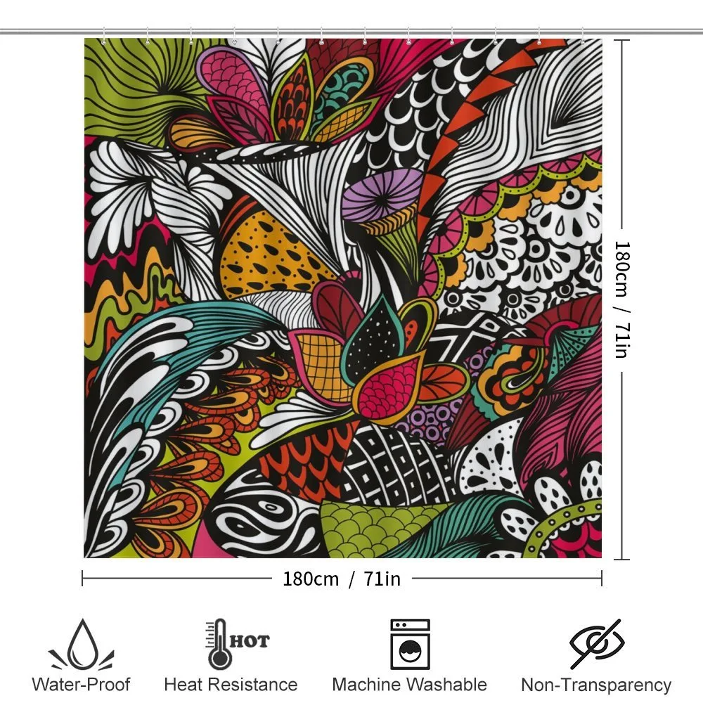 Colorful Ornate Leaves — Detail 2