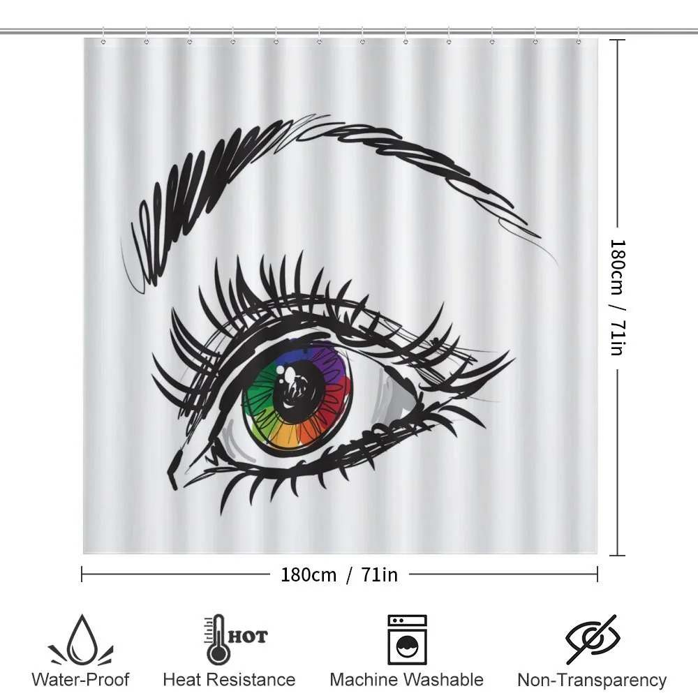 Colorful Pupil of a Woman — Detail 2