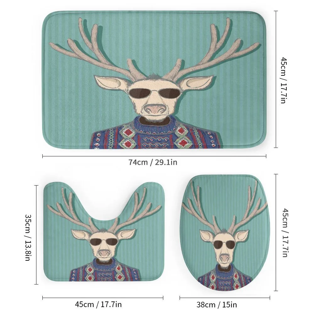 Deer with Colorful Sweater — Detail 1