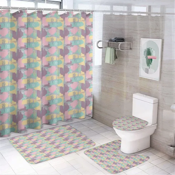 Funky Conceptual Pattern on a shower curtain