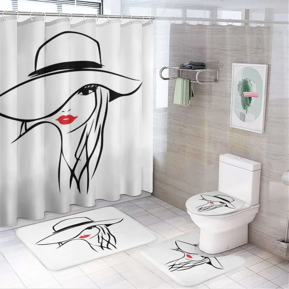 Girl Wearing a Big Floppy Hat — Your design