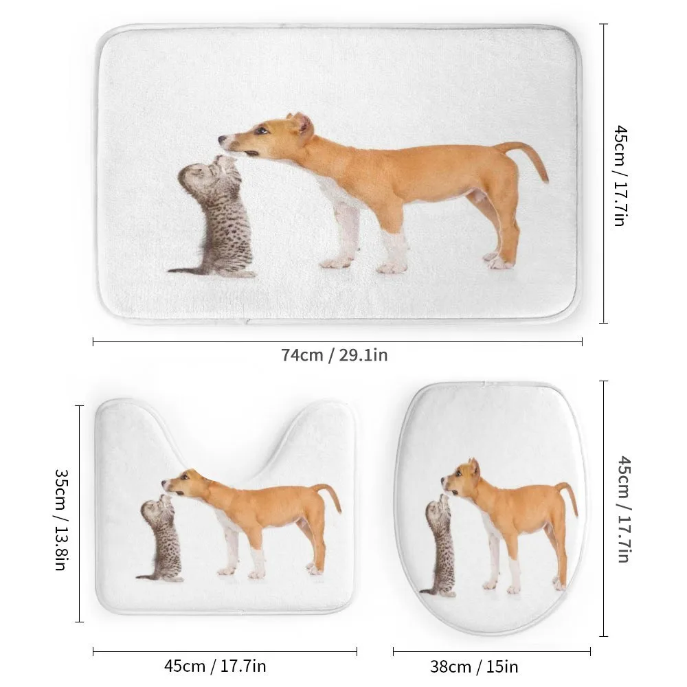 Kitten and a Stafford Puppy — Detail 1