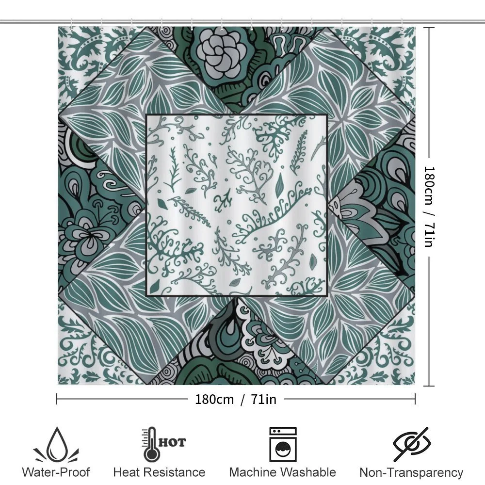 Leaves Chevron Flower Mix — Detail 2