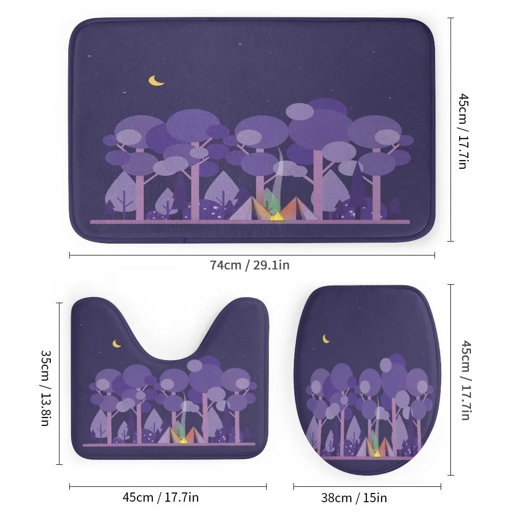 Night at Campsite Scene — Detail 1