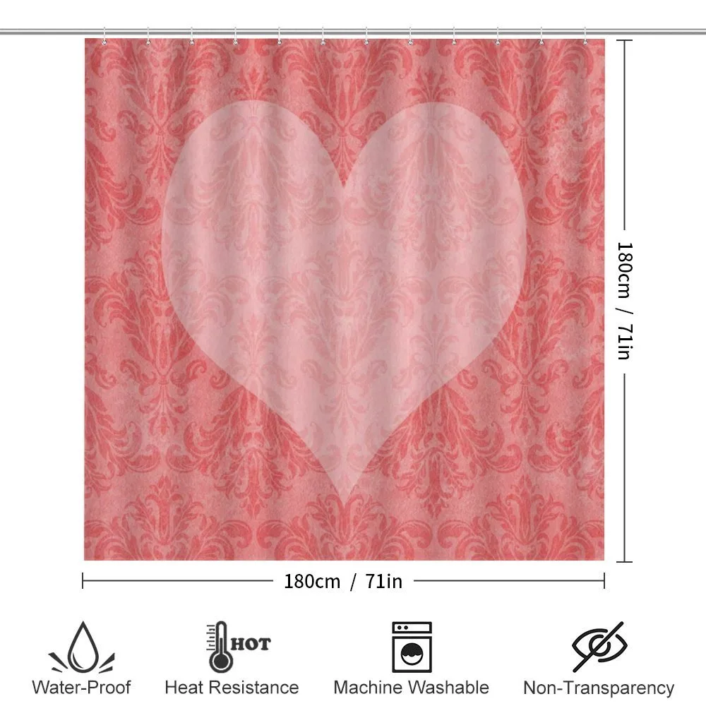 Pink Heart Damask — Detail 2
