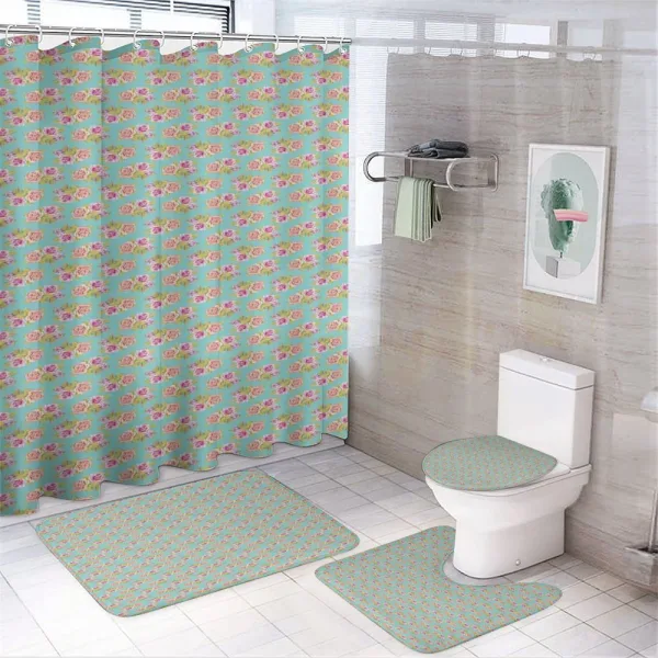 Rose Bouquet on a shower curtain