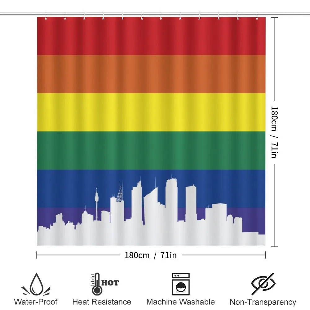 Sydney Buildings Rainbow Flag — Detail 2