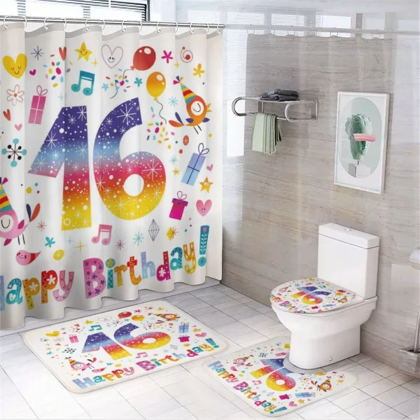 Teen Celebration on a shower curtain
