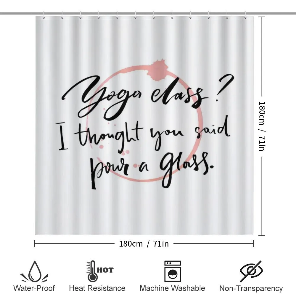 Yoga Class Wine Glass — Detail 2