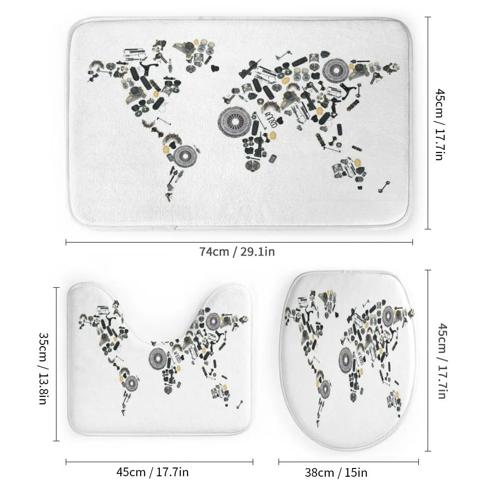 Car Parts World Map — Detail 1