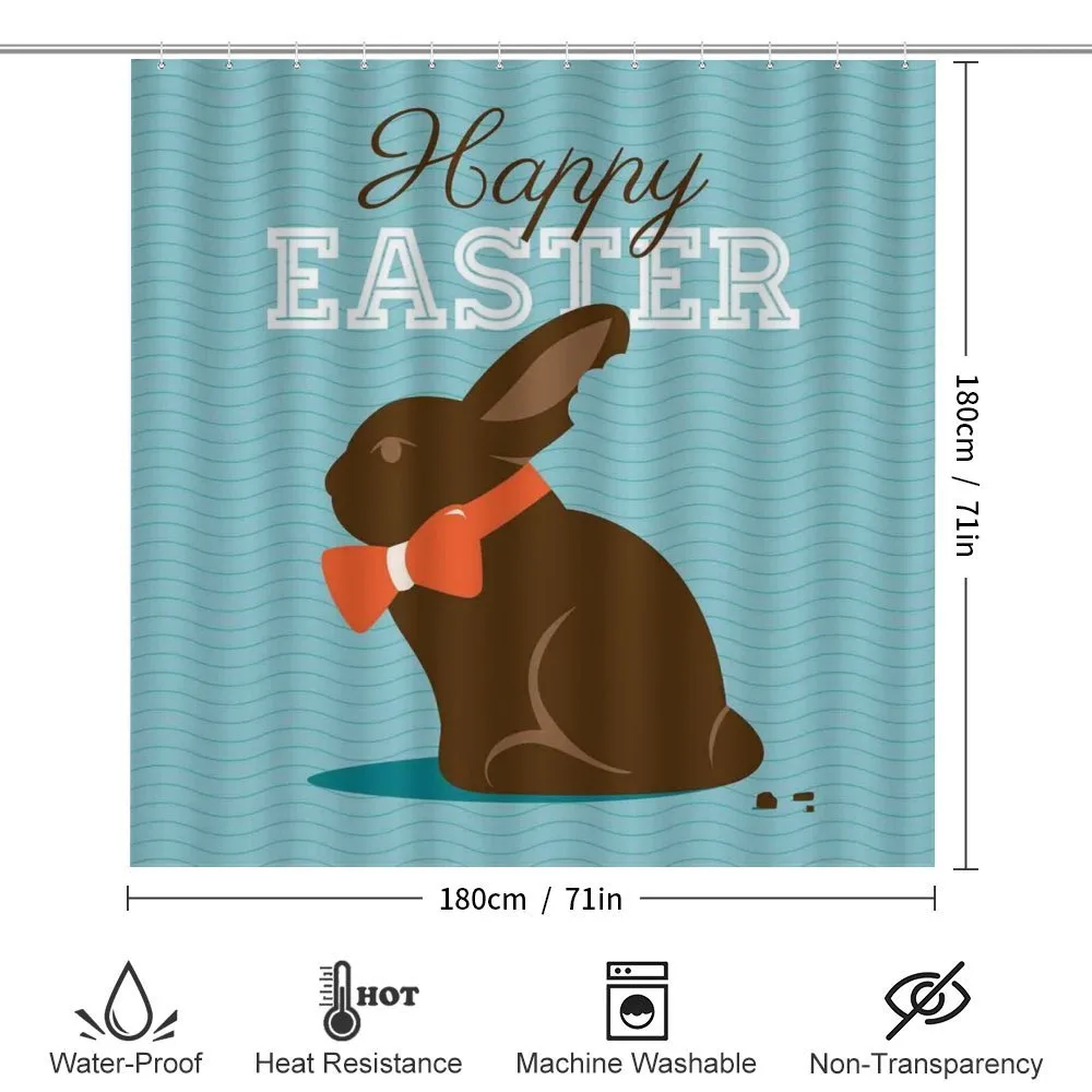 Chocolate Bunny with Bow — Detail 2