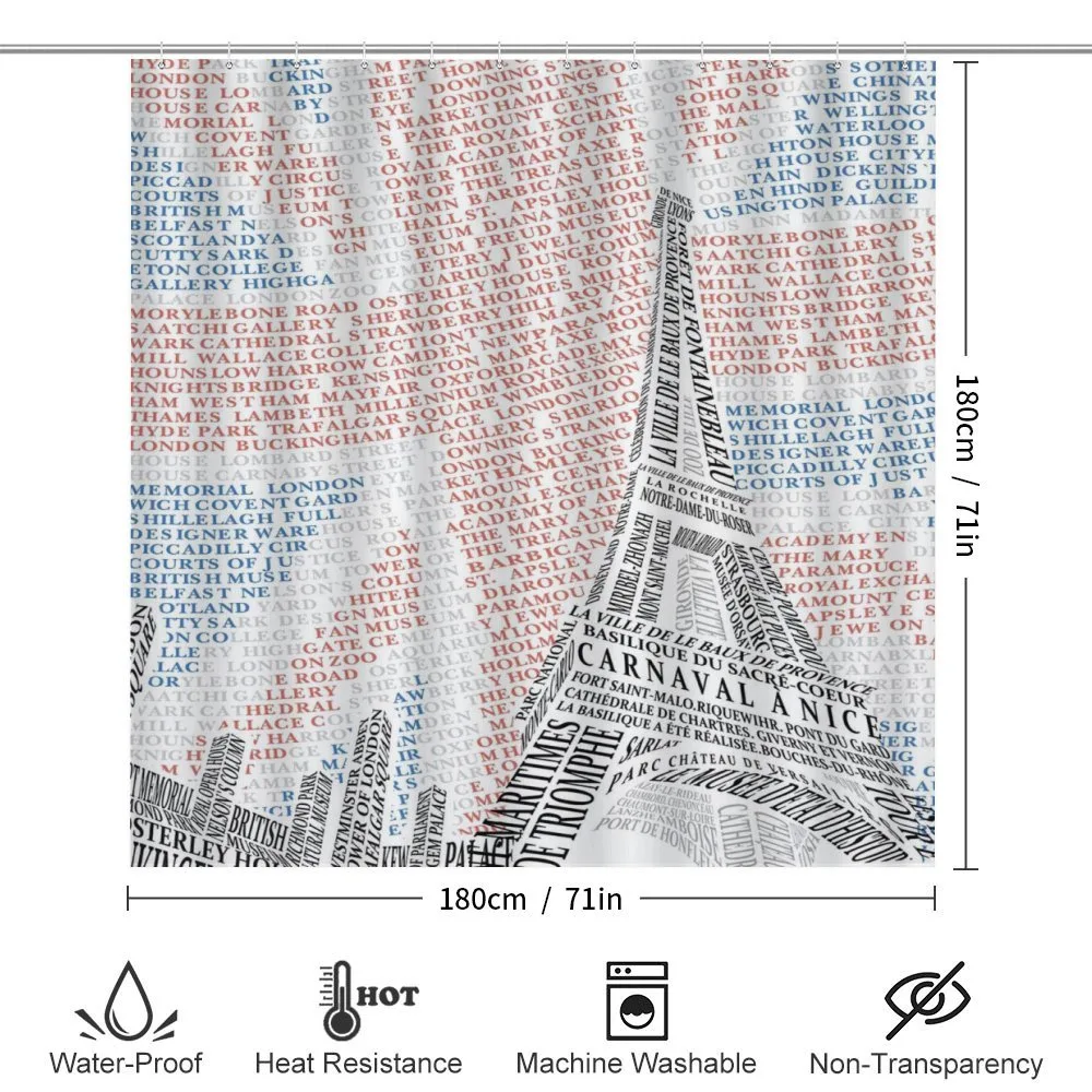 Eiffel Tower on Union Jack — Detail 2