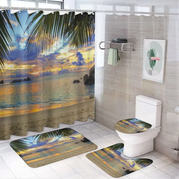 Exotic Beach Photo on a shower curtain