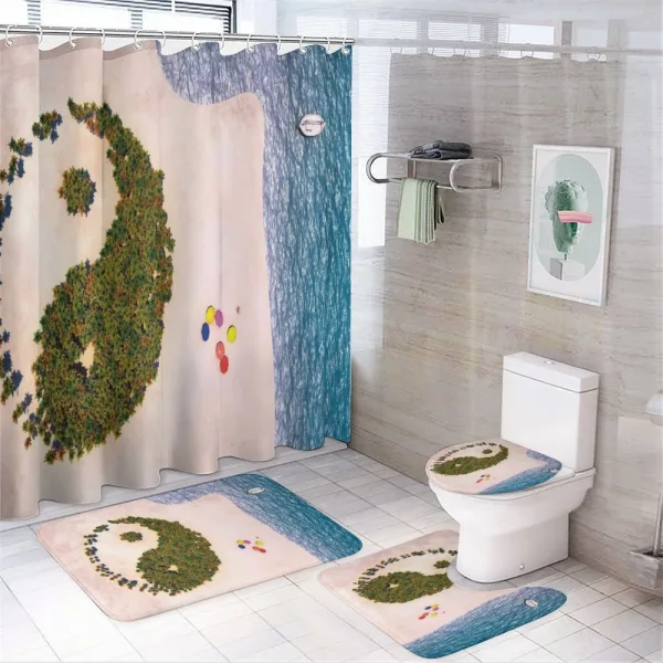 Nature Forest Tropical on a shower curtain
