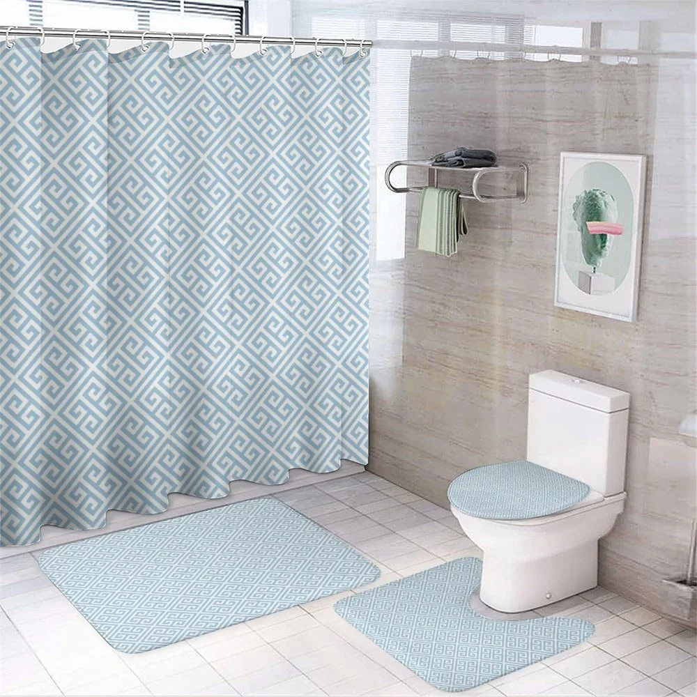 Pale Blue Maze Tile — Your design