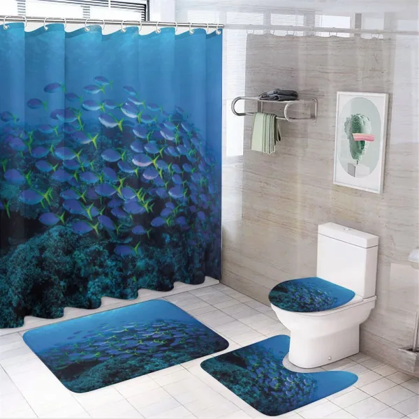 Shoal Reef Ocean on a shower curtain