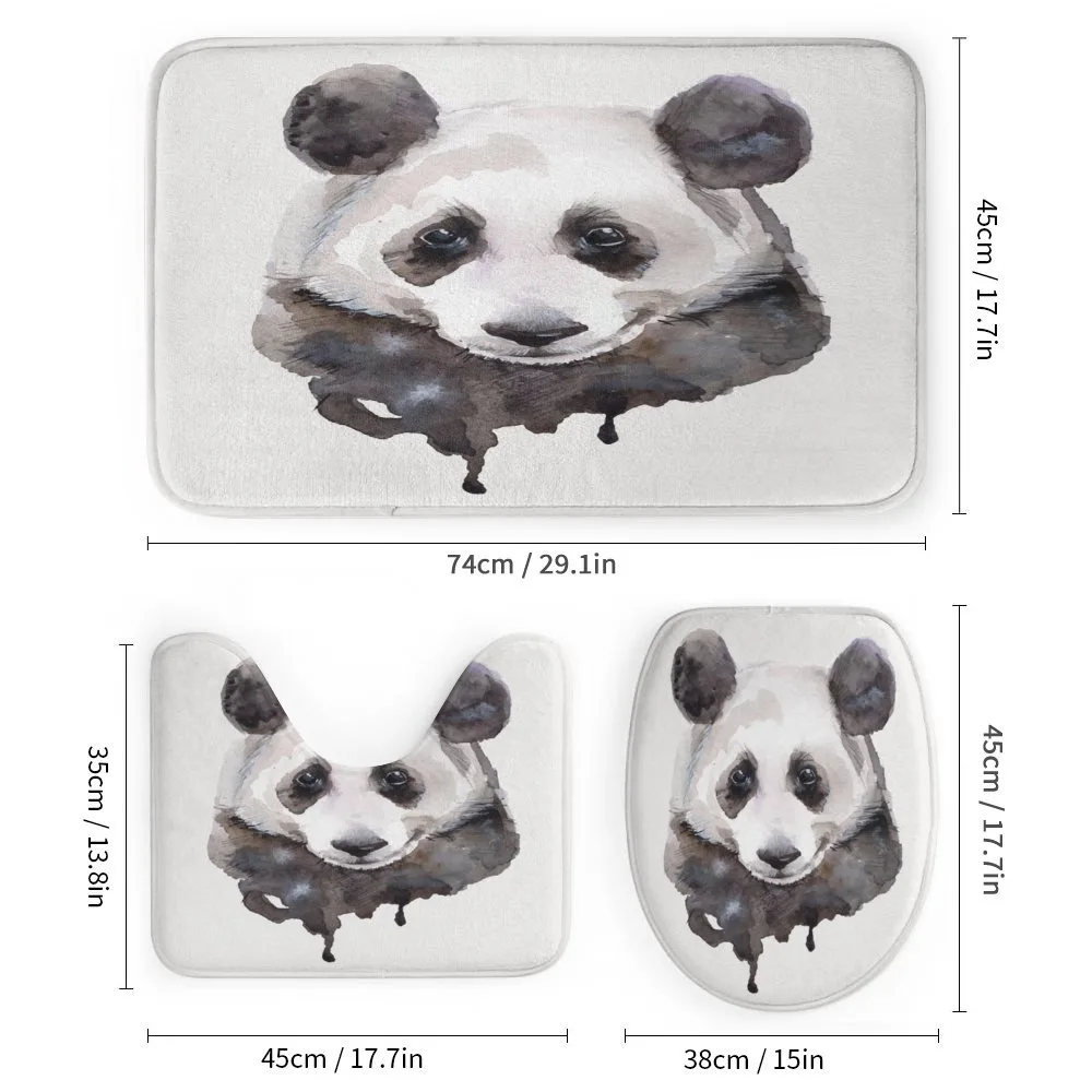 Watercolor Panda Bear — Detail 1