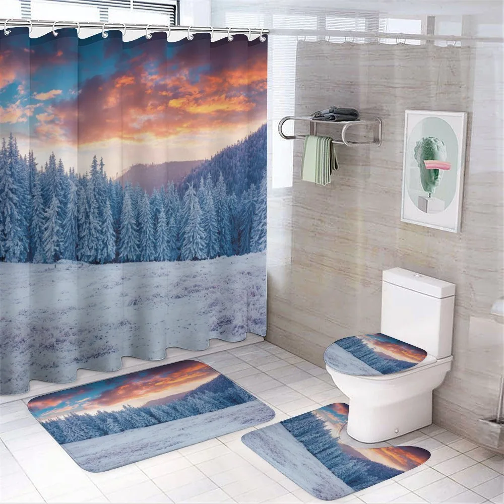 Winter Snowy Forest Sky — Your design