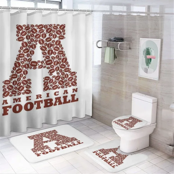 American Football on a shower curtain