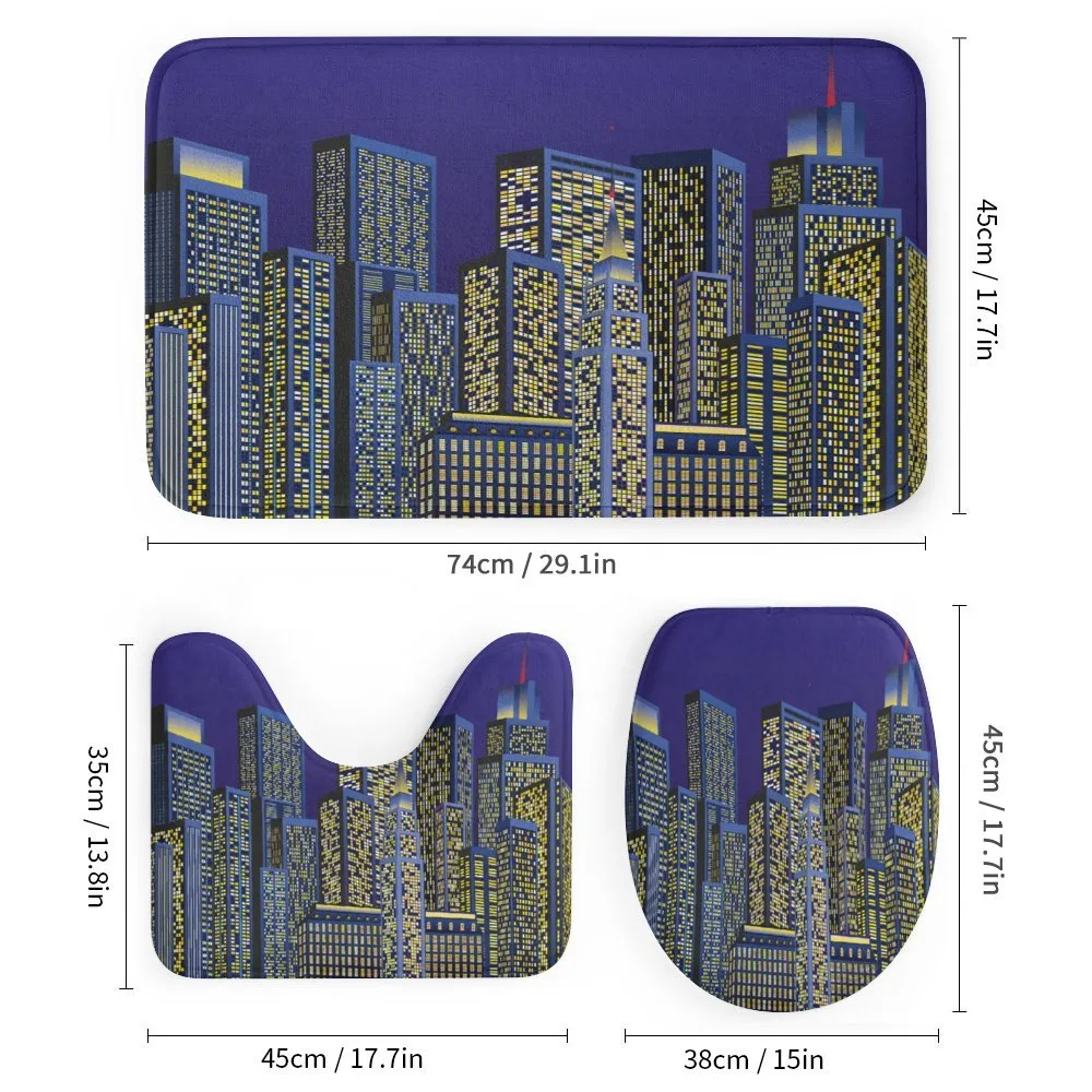 Cityscape Square Blue — Detail 1